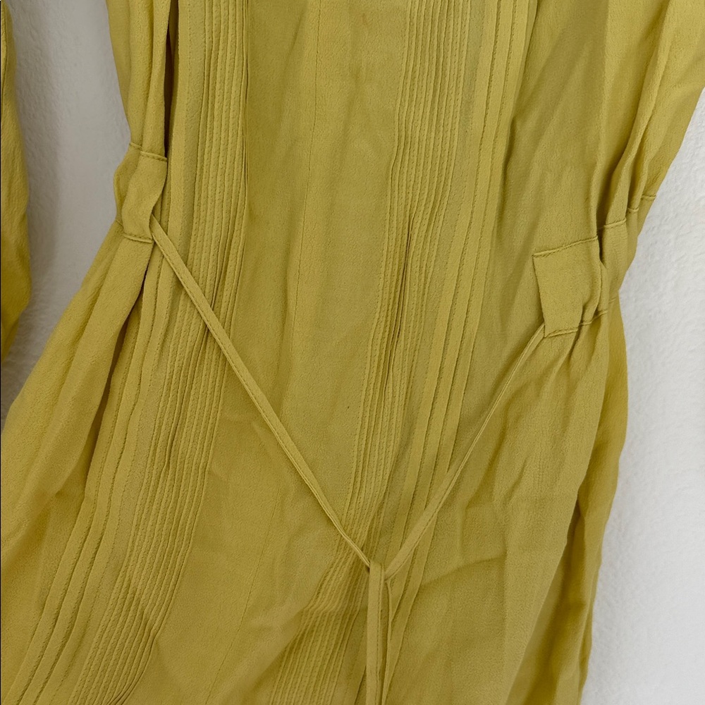 Diane Von Furstenberg Mustard Silk-Blend dress - Picture 6 of 8